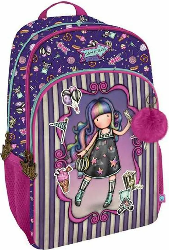 Zaino Scuola Gorjuss Up and Away Viola 45cm - Santoro London Originale