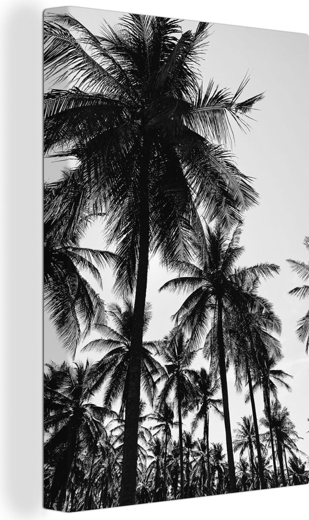 OneMillionCanvasses - Leinwandbilder - 90x140 cm, Palmen - Tropisch - Sommer, Wandbilder Kunstdruck Wanddekoration - Foto auf Leinwand - Gemälde...