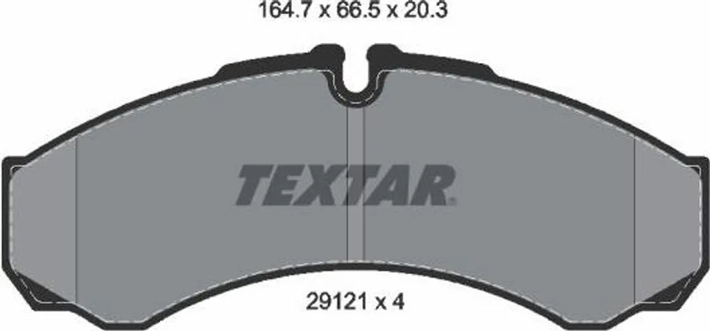 Plaquettes de frein TEXTAR 2912112 OE 2996535 haute résistance Daily