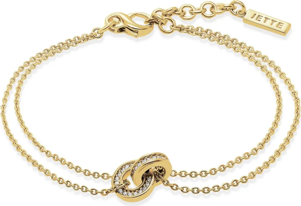 Bracelet Jette 88854373 en Argent 925 doré jaune et Zircon poli 17cm