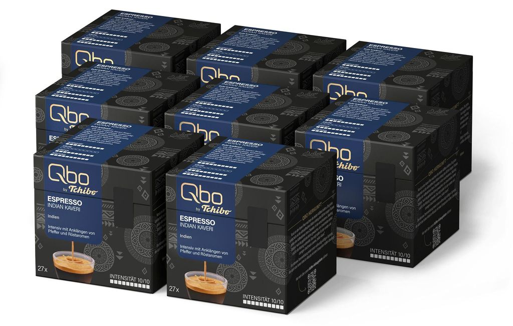 Tchibo Qbo Espresso Indian Kaveri Premium Kaffeekapseln, Produktbild 