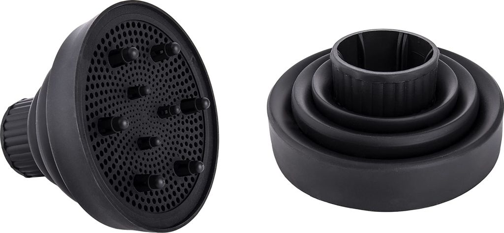 Universal Haardiffusor – Faltbarer Aufsatz Für Locken & Schonendes Styling, Schwarz