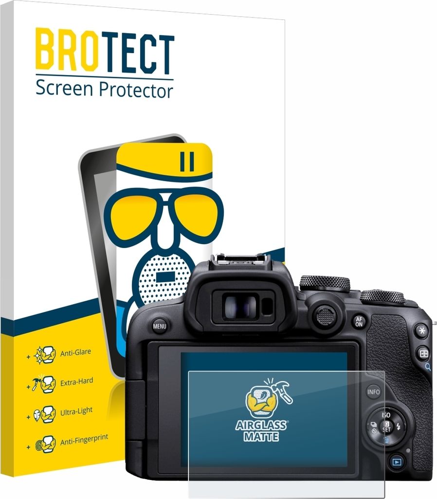 BROTECT Entspiegelungs Schutzglas für Canon EOS R10 Schutzfolie Panzer Folie Glas Display Schutz matt
