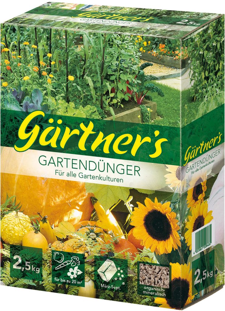 Gärtner´s Gartendünger 2,5 kg, NPK 6+3+8+2 Produktbild 