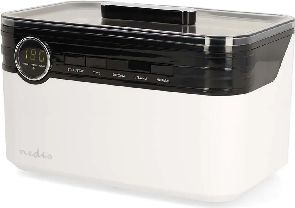 Pulitore ad ultrasuoni per gioielli | Alimentato dalla rete | 220 - 240 V CA 50/60 Hz | Euro / Tipo C (CEE 7/16) | Bianco | Plastica