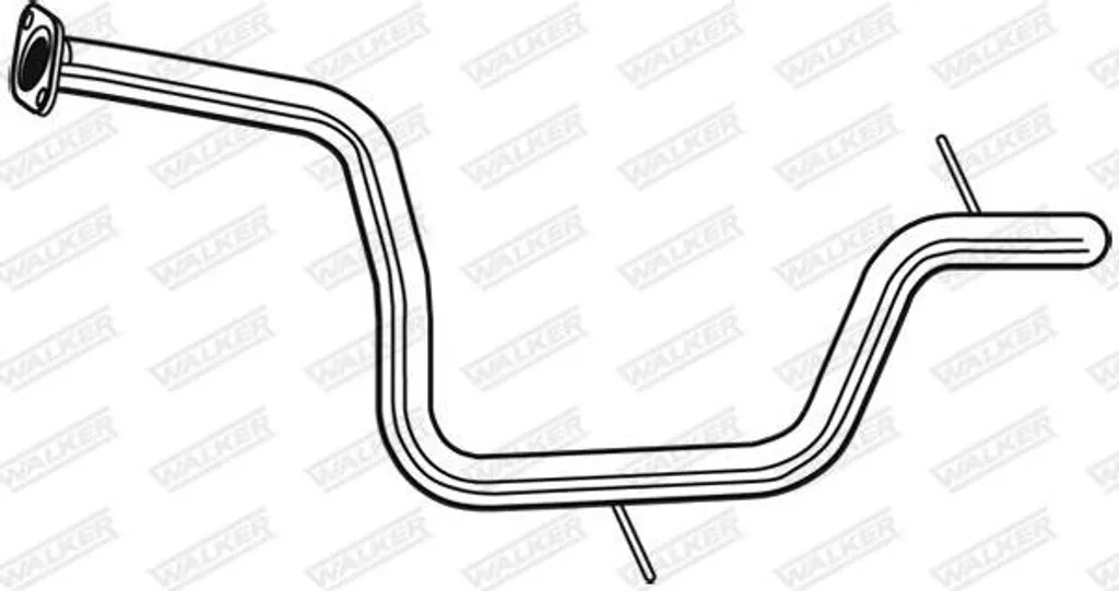 Tuyau d'échappement WALKER 10679 OE 1681561 pour S-Max et Mondeo