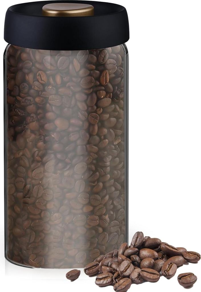 Luftdicht Kaffeebehälter - Vakuumcontainer für Kaffee und Tee - 1,8 L