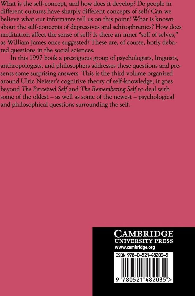 The Conceptual Self in Context