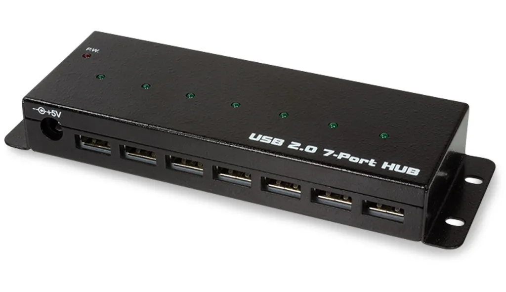 Hub USB 2.0 7 ports anti-choc en métal pour stabiliser vos connexions