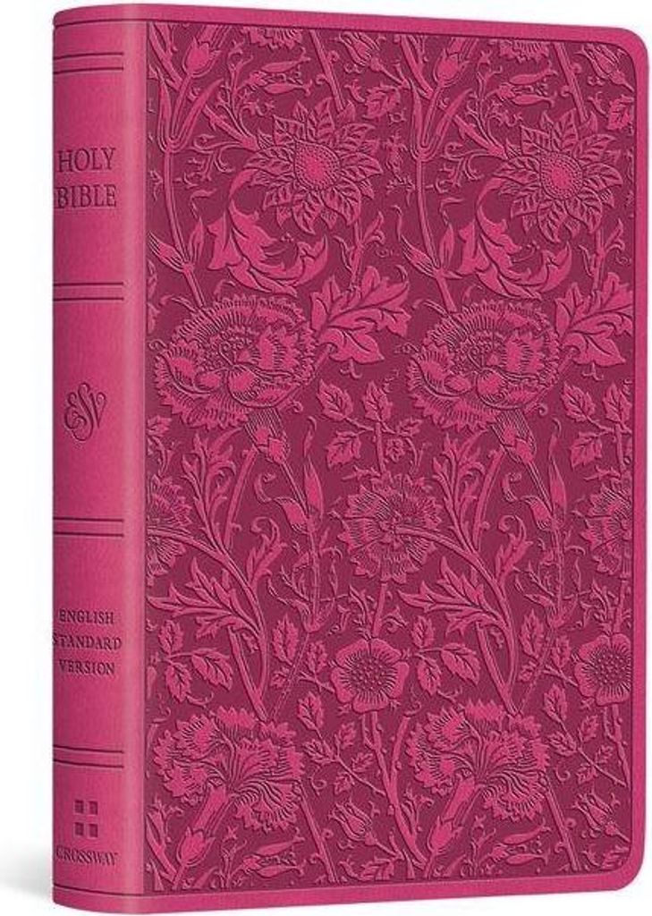 ESV Vest Pocket New Testament with Psalms and Proverbs, Red Letter (Trutone, Berry, Floral Design)