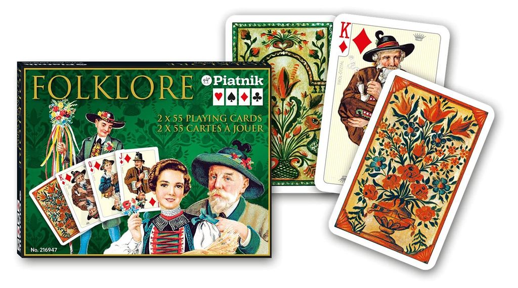 Piatnik Karty Lux Folklor 2 talie kart do gry Zdjęcie produktu 