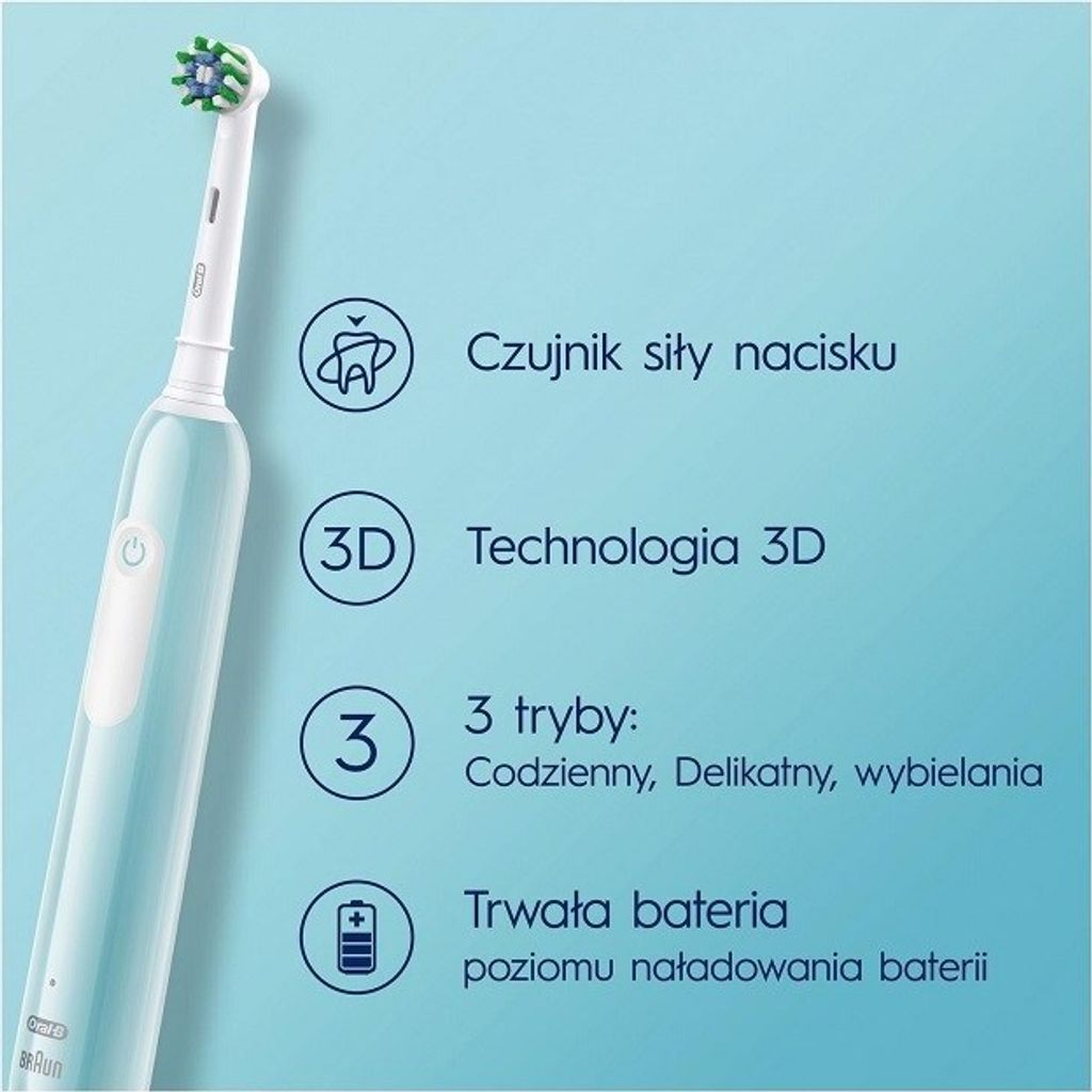 Oral-B PRO1 Caribbean Blue Elektrische Zahnbürste Produktbild 5