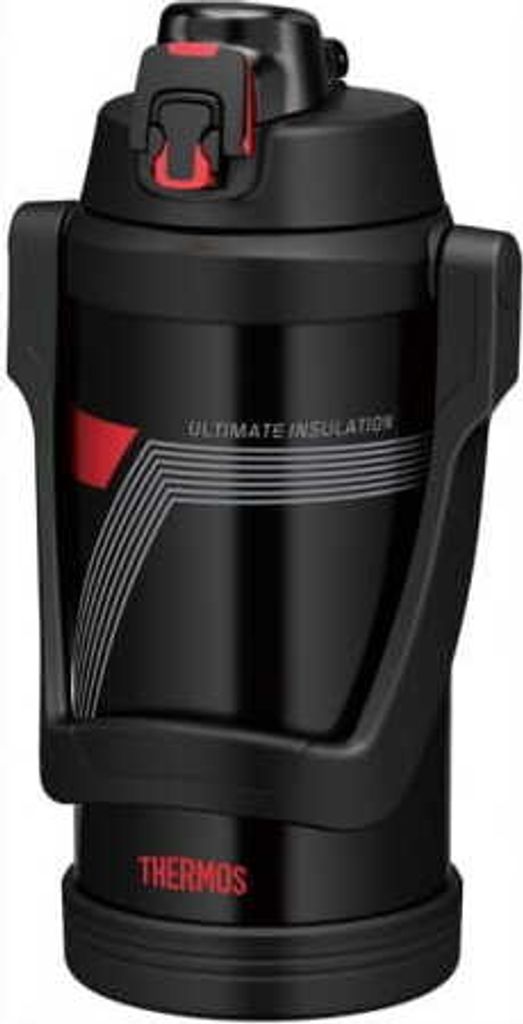 Bewässerungsthermos für Sportler Thermos 2l schwarz