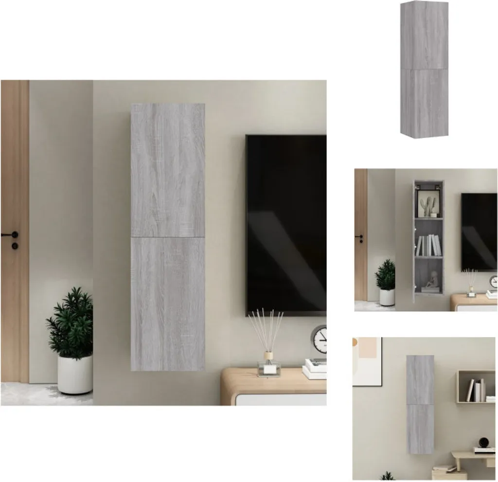 vidaXL Mobile TV Sospeso Grigio Sonoma 30,5x30x110 cm Online