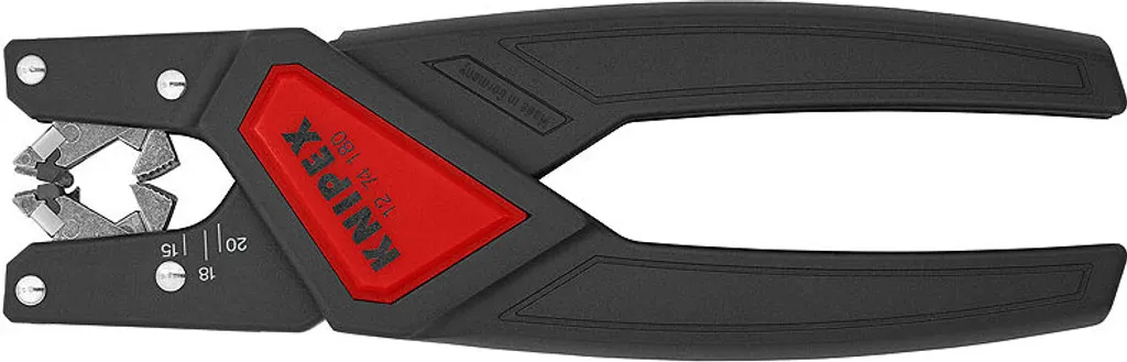 Dénuder câbles capteurs actionneurs avec la pince KNIPEX 12 74 180 SB 180