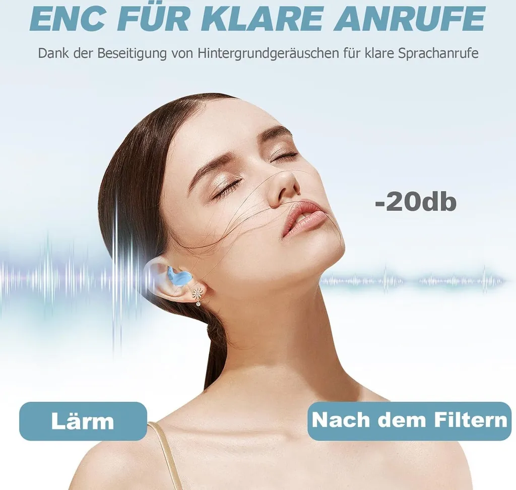 Cuffie Wireless In-Ear per Dormire: Auricolari Bluetooth Sonno Profondo - 4