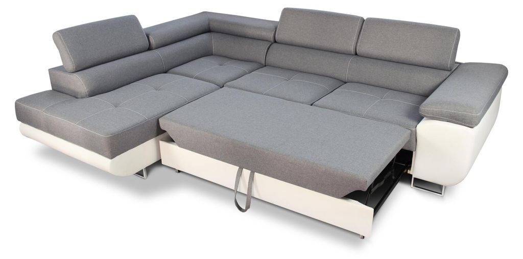 Ecksofa Caris mit Schlaffunktion und einstellbare Produktbild 