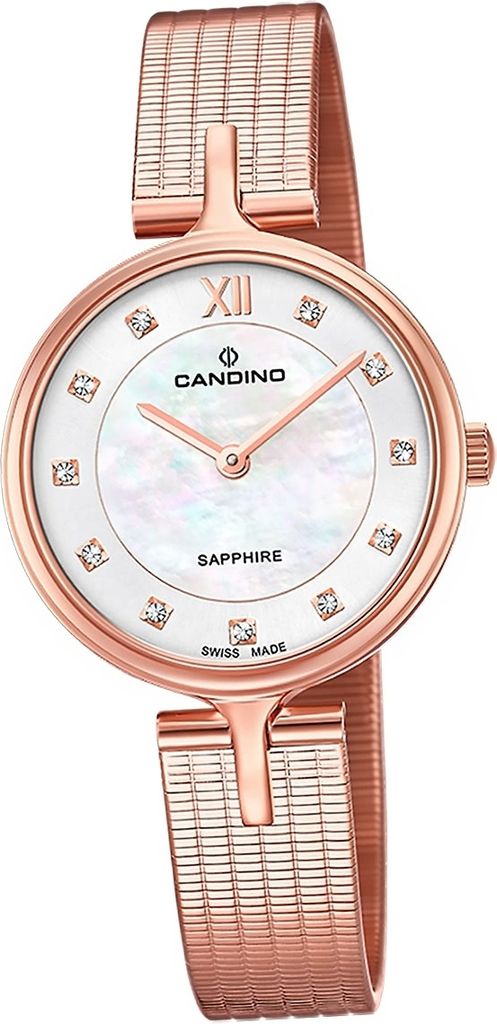 Candino Edelstahl Damen Uhr Analog Elegant Armbanduhr rosegold Elegance D2UC4645/2