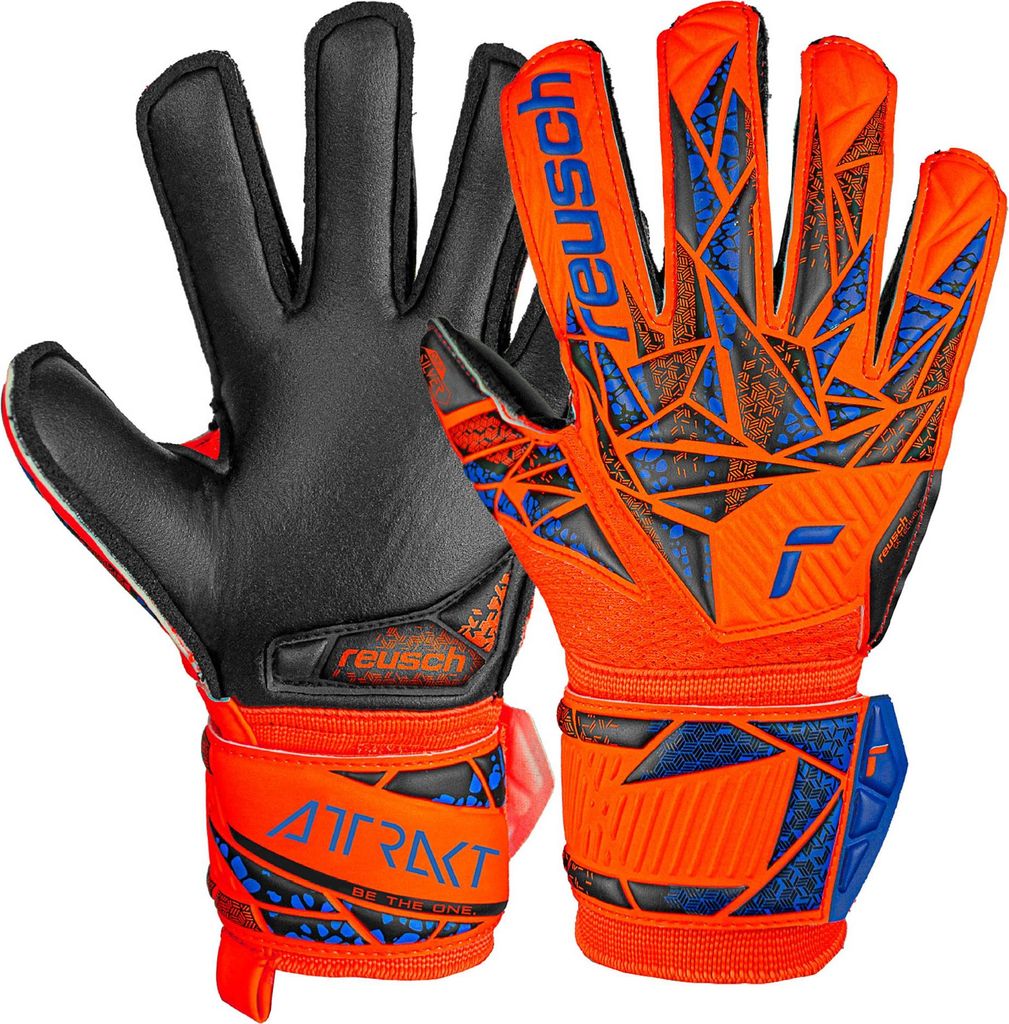 Reusch Torwarthandschuh Attrakt Silver Junior mit Expanse Cut 2211 hyper orng/elec blue/blck 7