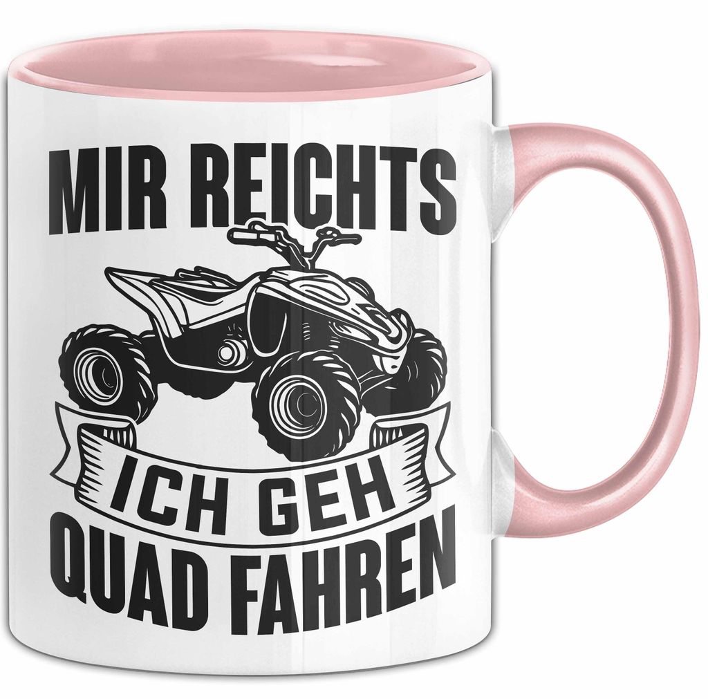 Mir Reichts Ich Geh Quad Fahren Tasse Geschenk Für Quadfahrer Kaffee-Becher (Rosa)