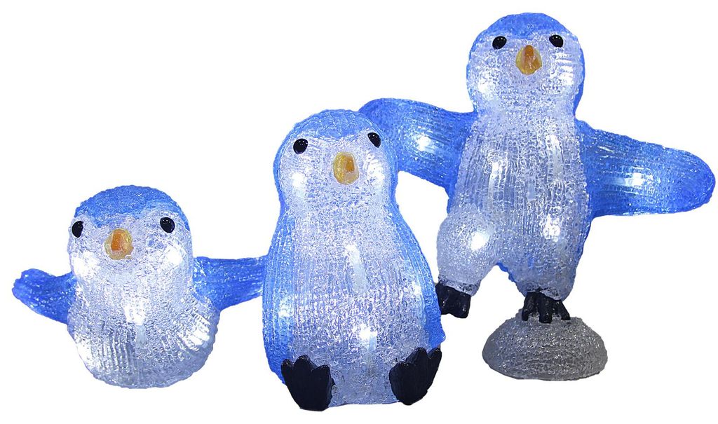 DEUBA LED Weihnachtsdeko Outdoor Pinguin-Familie 30 LEDs 5m Produktbild 