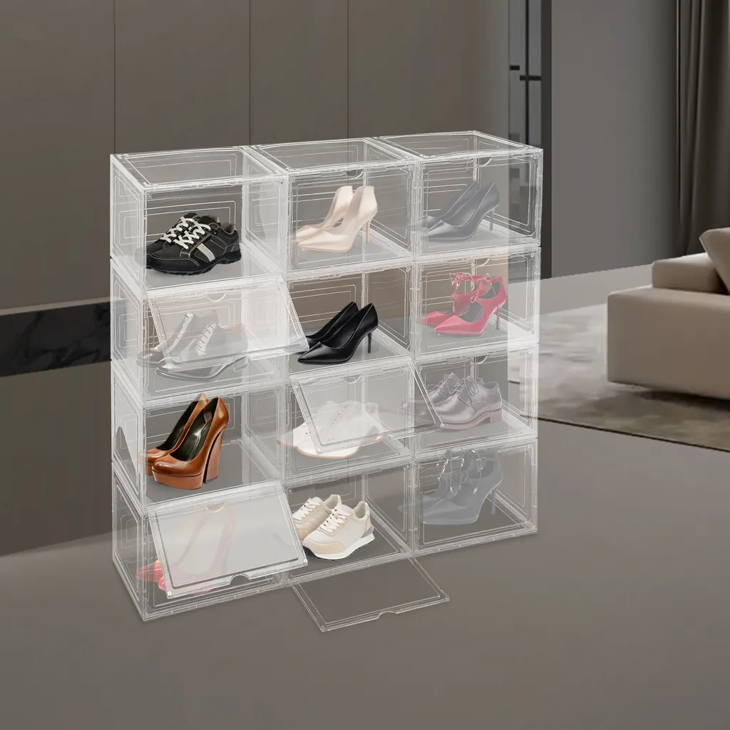 Rangement Chaussures pour Dressing : Boîtes de Présentation Empilables - 2