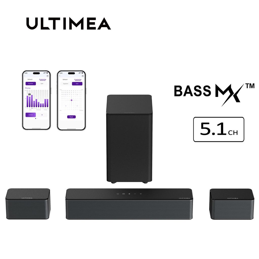 ULTIMEA Poseidon D50 - 5.1 Surround Soundbar, Virtueller Produktbild 