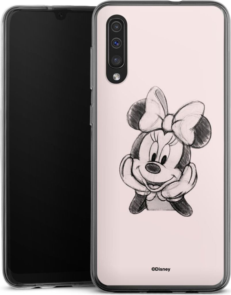 DeinDesign Handyhülle für Samsung Galaxy A50 Silikon Hülle Case Smartphone Schutzhülle Disney Minnie Mouse Offizielles Lizenzprodukt