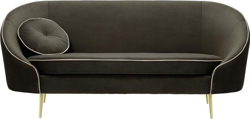 2,5-Sitzer Sofa Kooper-Velluto 19-Contrast piping-gold metal