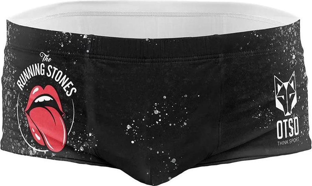 Otso Running Stones Badehose Boxer Schwarz M Herren Schwarz M