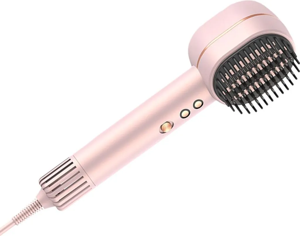 Brosse Sèche-Cheveux pour Brushing Rapide 1400W avec Concentrateur Rose - 3