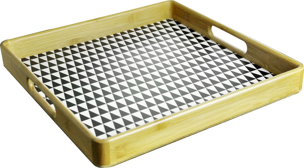 Serviertablett mit Motiv Holztablett Tablett Produktbild 