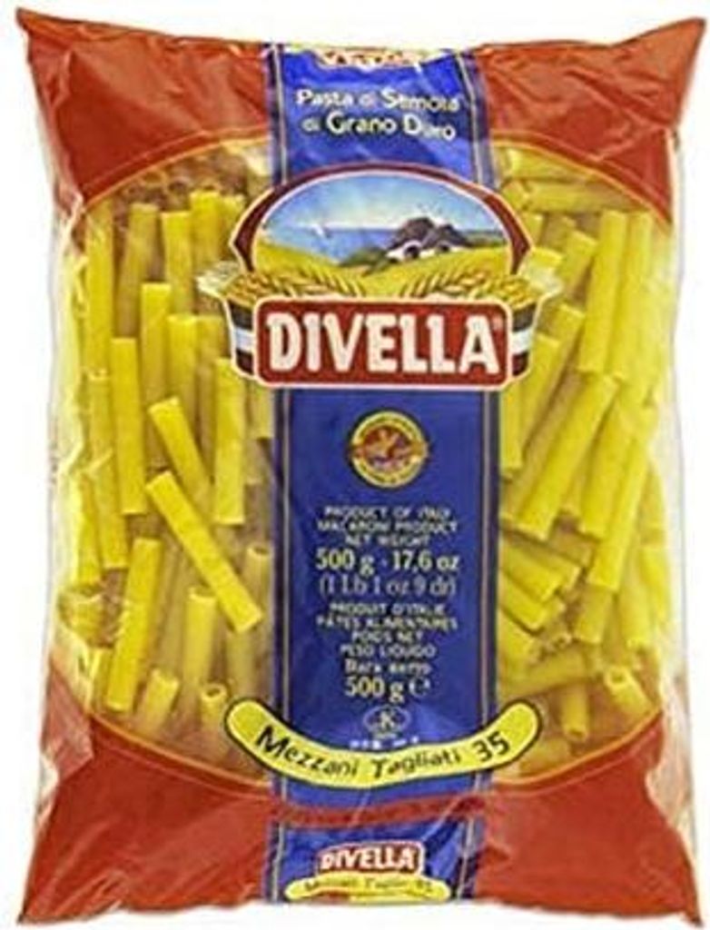 10x Pasta Divella 100% Italienisch N° 35 Mezzani Tagliati 500g