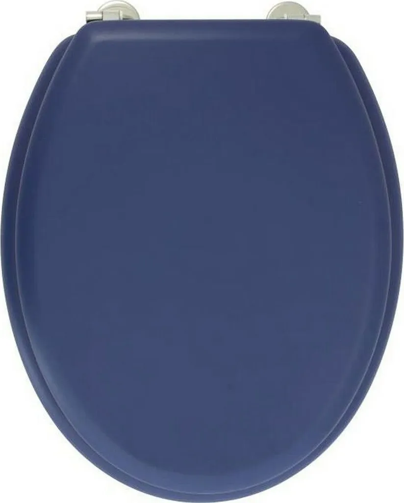 Siège de Toilette Dolce Bleu Marine en Bois Moulé Confort et Qualité