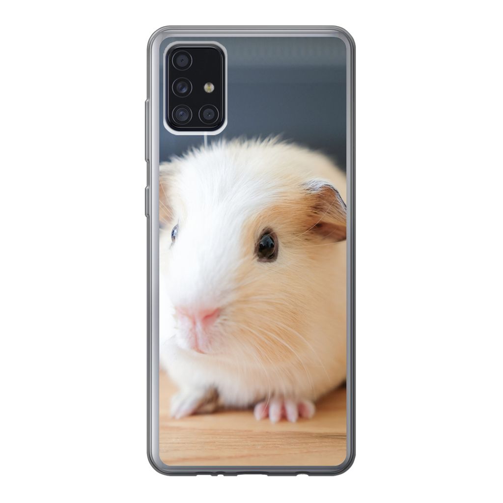 MuchoWow Handyhülle Schutzhülle Hülle für Samsung Galaxy A52 5G Niedliches Baby-Meerschweinchen Silikon Softcase Handy Hülle - Umschlag