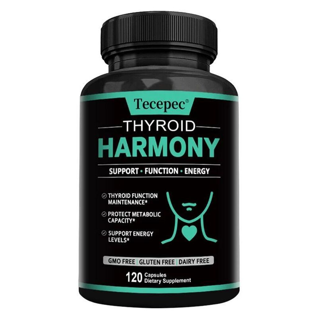 Thyroid Harmony (120 Kapseln) Nahrungsergänzungsmittel, Schilddrüse, Energie, Stoffwechsel, Schilddrüsenfunktion, Schilddrüsengesundheit, Nähr...