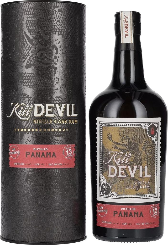 Hunter Laing Kill Devil PANAMA 13 Years Old Single Cask Rum 2006 60,3% Vol. 0,7l in Geschenkbox