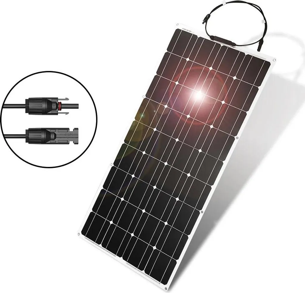Pannello Solare Flessibile 100W ETFE Marrone - Kit Camper e Barca 12V