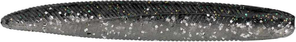 Illex Yammy Fish 3.8" 9,8cm Gummiwurm Dark Thunder Clear Silver