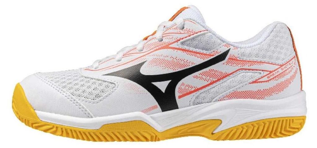 MIZUNO BREAK SHOT 5 Jr. CC / Weiß/Calypso Coral/Citrus / 40.0/6.5
