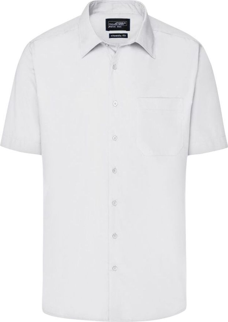 Men's Business Shirt Short-Sleeved white, Gr. 5XL