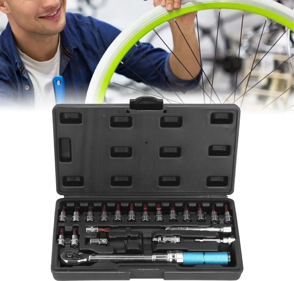 Coffret clé dynamométrique réglable 1/4 pouce pour mécanique de cycles - 11