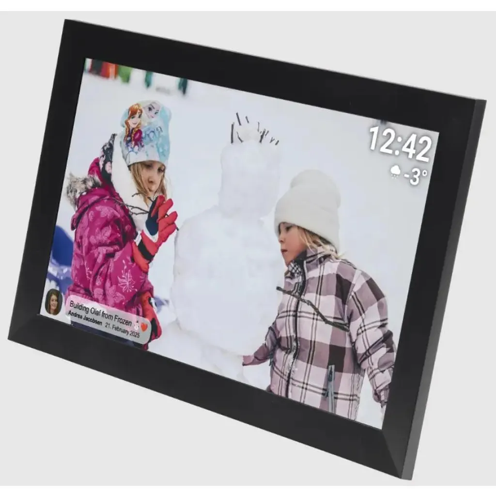 Cadre Photo Numérique Inter Sales Frameo PFF-1504 Noir - 32 Go WiFi
