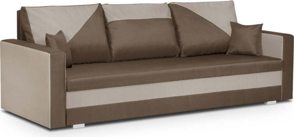 3-Sitzer-Sofa mit Schlaffunktion ASTO1 - Braun/Beige