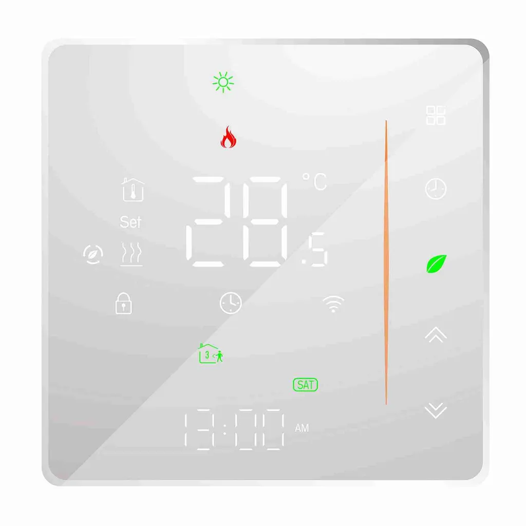 Thermostat WiFi chauffage au sol pour maison connectée programmable 5A