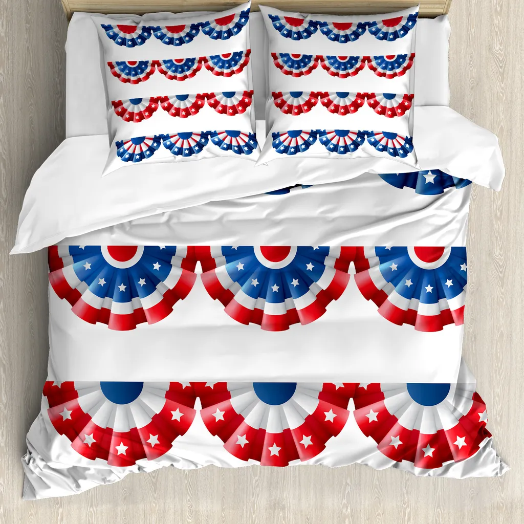 ABAKUHAUS Copripiumino Bandiera Americana 200x200 Antiacaro Shop