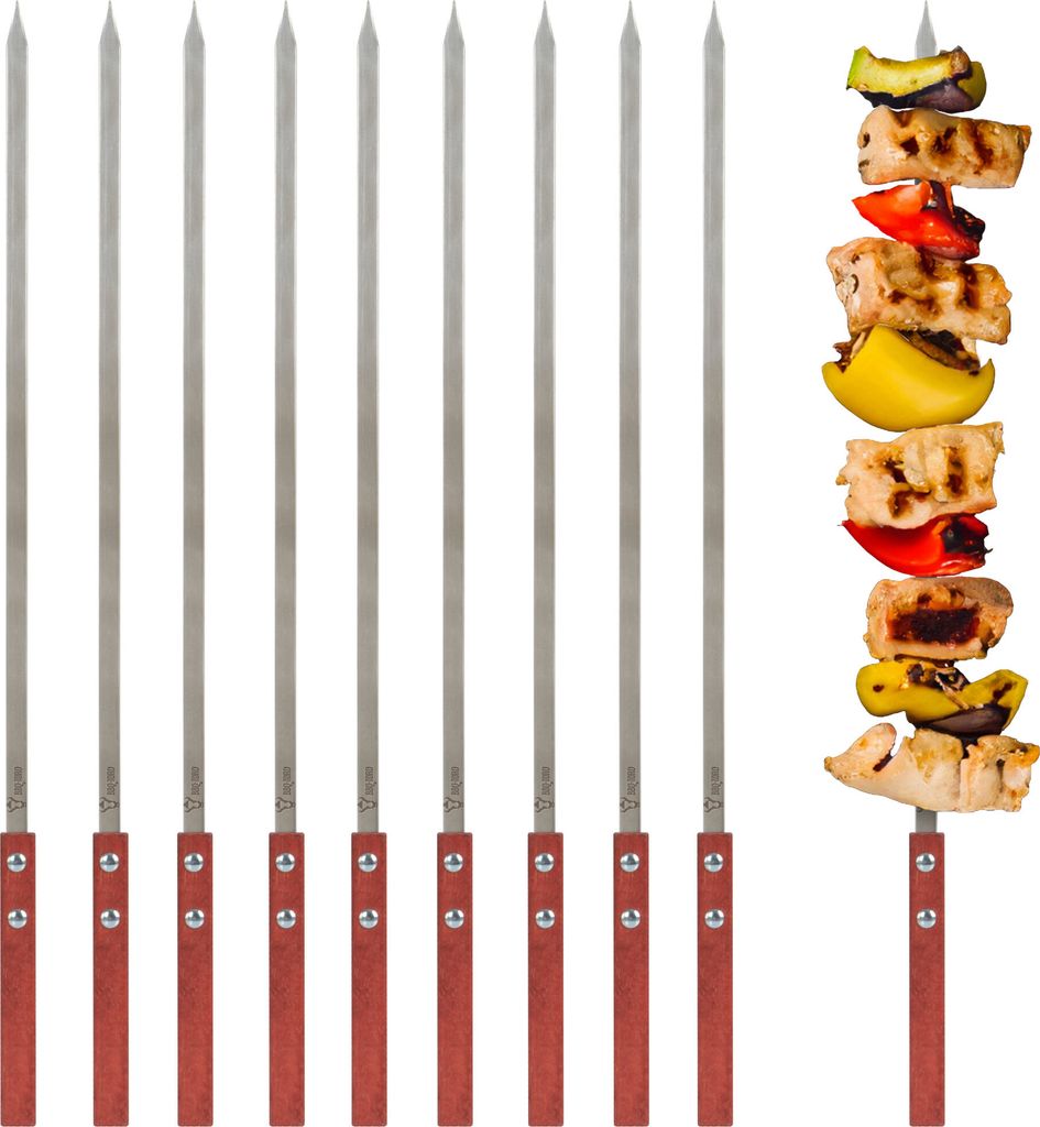 Spiedini per barbecue in acciaio inox BBQ-Toro con manico Immagine del prodotto 