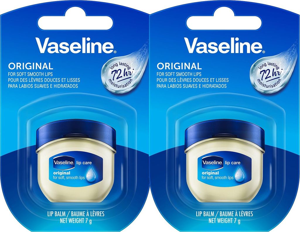 Vaseline Lip Therapy 7G Das Original | Pflegender Lippenbalsam für optimale Feuchtigkeit | (Original (2er Pack))