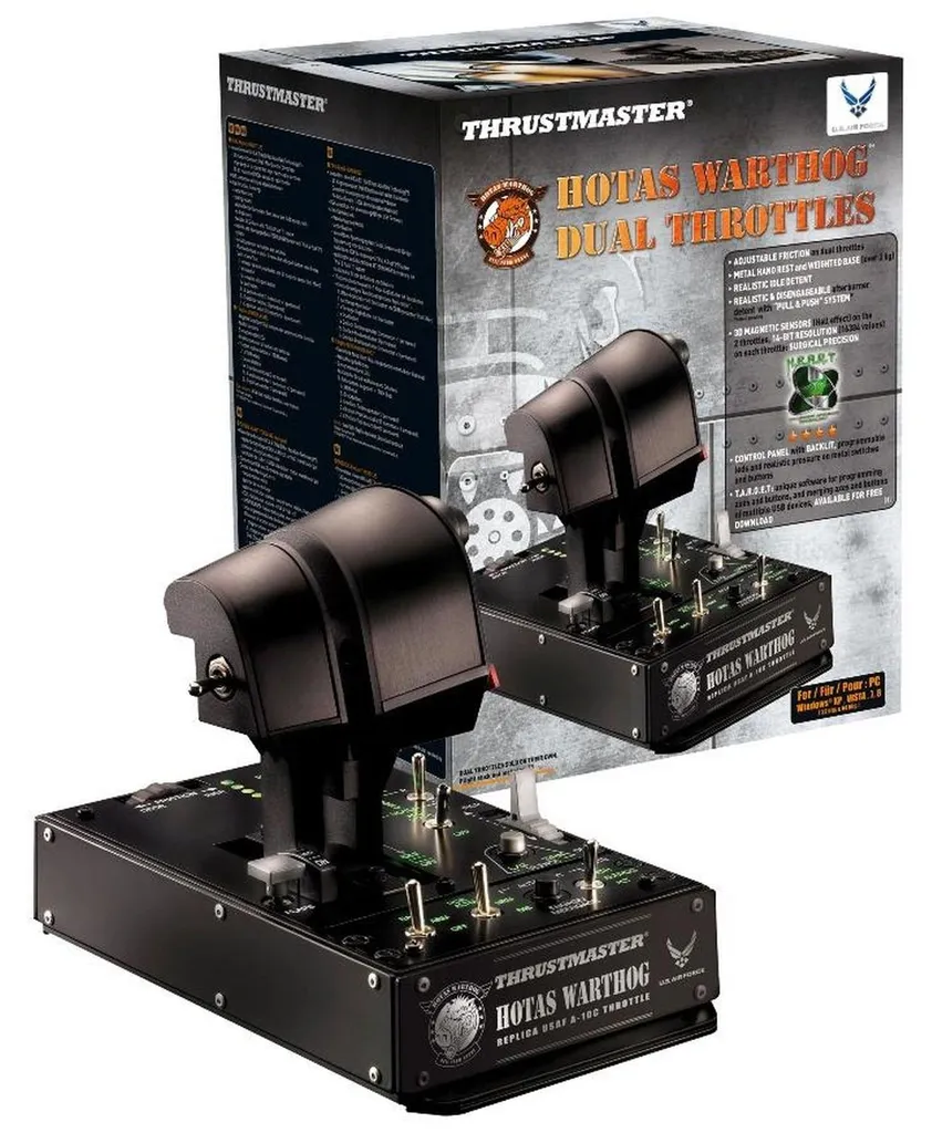Thrustmaster Hotas Warthog Dual Joystick et Manette des Gaz USB PC - 16