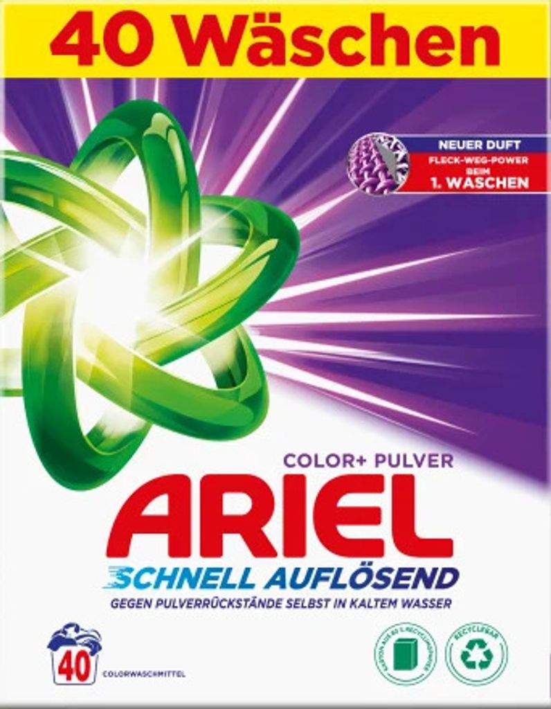 ARIEL COLOR+ Waschmittel 2,4 kg Produktbild 